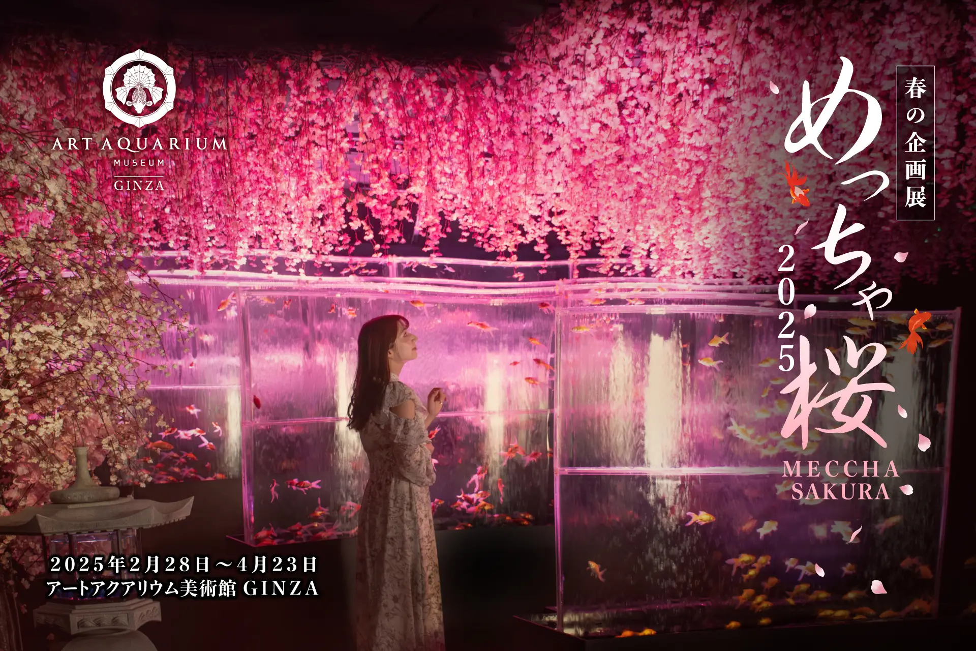 春爛漫の幻想空間！アートアクアリウム美術館GINZA「めっちゃ桜